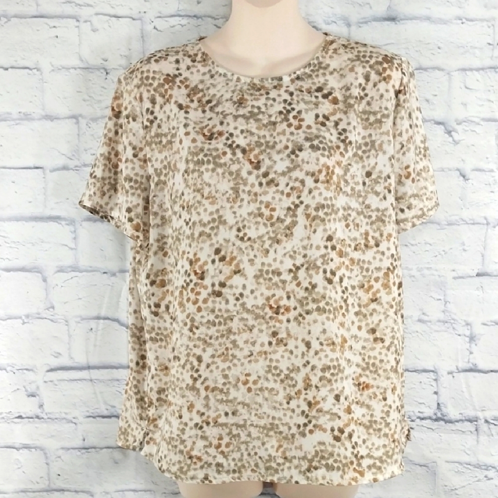 🔵BOGO FREE🔵 Banana Republic Top Blouse Short Sleeve Office Career Sz M
